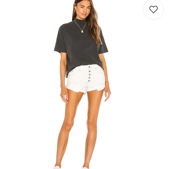 Free People Pants - Free People Romeo Rolled Cut Off Button Fly Short in White Style OB1071936
